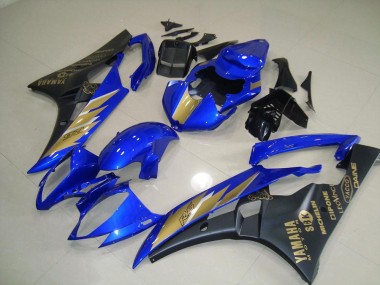 Preto Azul & Ouro Adesivo Kits Carenagem R6 2006-2007