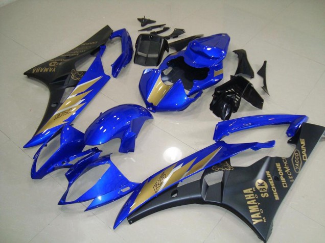 Preto Azul & Ouro Adesivo Kits Carenagem R6 2006-2007 Preto Azul & Ouro Adesivo Kits Carenagem R6 2006-2007