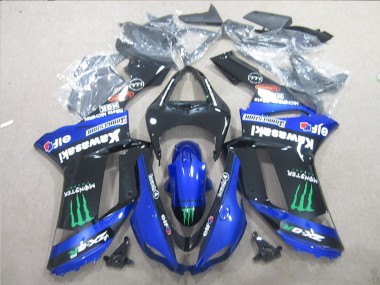 Preto Azul Verde Monster Abs Plásticos ZX6R 2007-2008