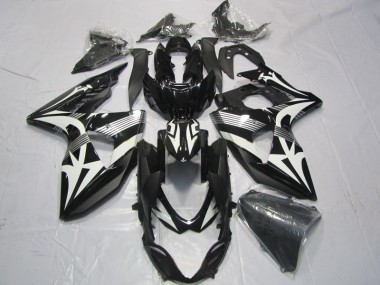 Preto Branco Abs Kits Completos Carenagem GSXR 1000 K9 2009-2016
