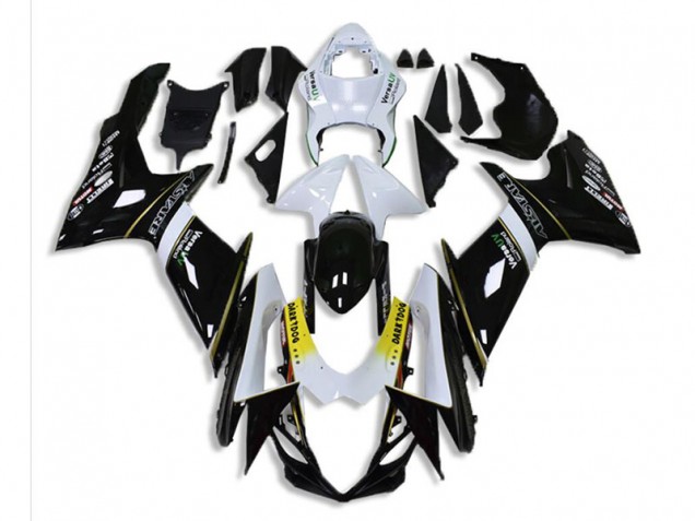 Preto Branco Abs Plásticos GSXR 600 / 750 K1 K2 K3 2001-2003 Preto Branco Abs Plásticos GSXR 600 / 750 K1 K2 K3 2001-2003