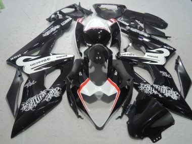 Preto Branco Baliza Carenagem GSXR 1000 K5 2005-2006