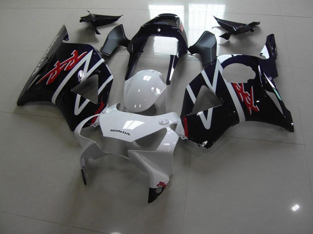 Preto Branco Carenagem CBR 900RR 954 2002-2003 Preto Branco Carenagem CBR 900RR 954 2002-2003