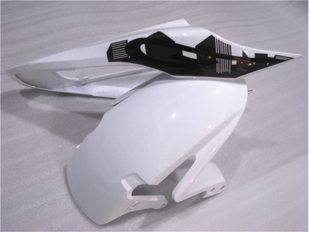 Preto Branco Carroçaria CBR 600RR 2007-2008 Preto Branco Carroçaria CBR 600RR 2007-2008
