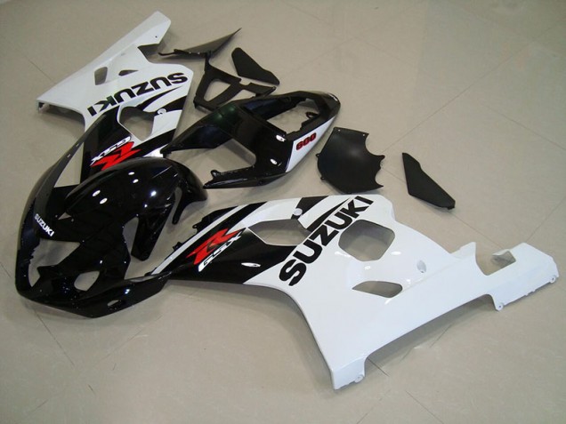 Preto Branco Carroçaria GSXR 750 K4 2004-2005 Preto Branco Carroçaria GSXR 750 K4 2004-2005