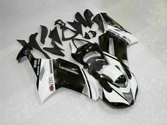 Preto Branco Carroçaria ZX6R 2007-2008