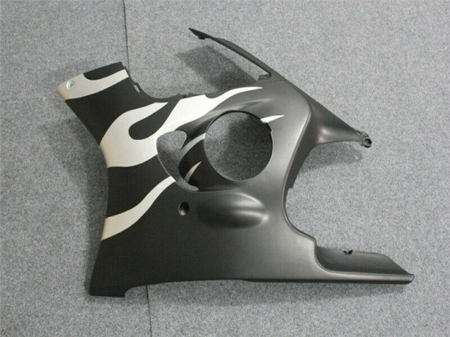 Preto Branco Chama Carenagem CBR 600 F4i 2001-2003 Preto Branco Chama Carenagem CBR 600 F4i 2001-2003