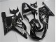 Preto Branco Chama Carenagem GSXR 600 / 750 K1 K2 K3 2001-2003 Preto Branco Chama Carenagem GSXR 600 / 750 K1 K2 K3 2001-2003