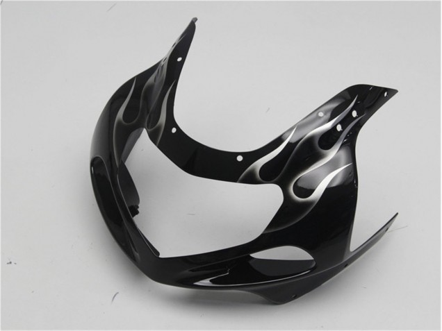 Preto Branco Chama Carenagem GSXR 600 / 750 K1 K2 K3 2001-2003 Preto Branco Chama Carenagem GSXR 600 / 750 K1 K2 K3 2001-2003