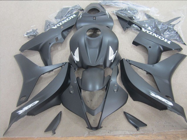Preto Branco Decalque Carenagem CBR 600RR 2007-2008