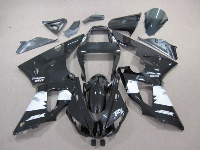 Preto Branco Decalque Carenagem R1 1998-1999 Preto Branco Decalque Carenagem R1 1998-1999