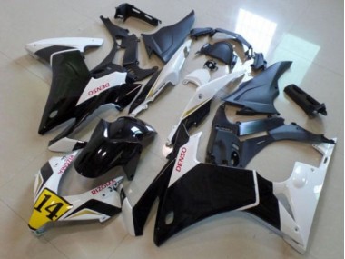 Preto Branco Denso Rizoma 14 Carenagem CBR 500RR 2013-2015