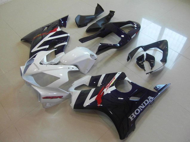 Preto Branco F Sport Carenagem CBR 600 F4i 2001-2003 Preto Branco F Sport Carenagem CBR 600 F4i 2001-2003