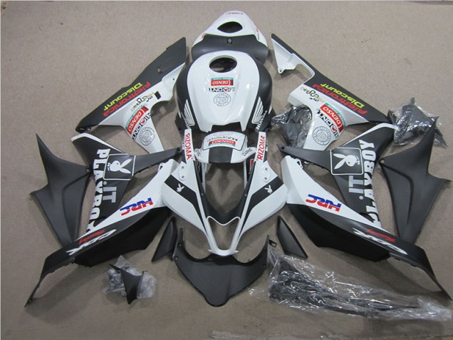 Preto Branco HRC Carenagem CBR 600RR 2007-2008