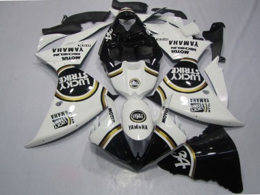 Preto Branco Lucky Strike Carenagem R1 2009-2011