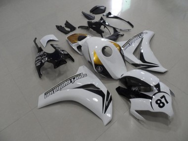 Preto & Branco & Ouro Carenagem CBR 1000RR 2008-2011
