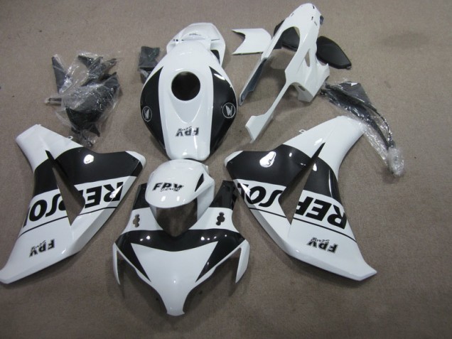 Preto Branco Repsol Carenagem CBR 1000RR 2008-2011 Preto Branco Repsol Carenagem CBR 1000RR 2008-2011