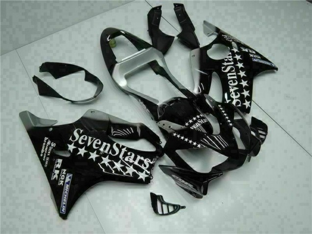Preto Branco SevenStarss Carenagem CBR 600 F4i 2001-2003