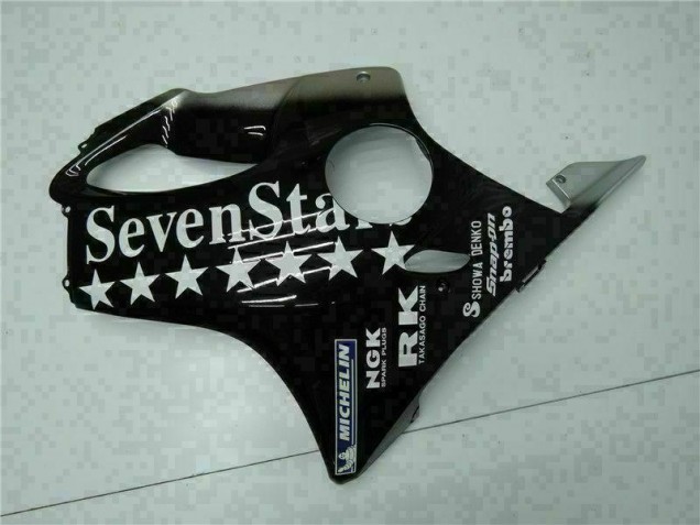 Preto Branco SevenStarss Carenagem CBR 600 F4i 2001-2003