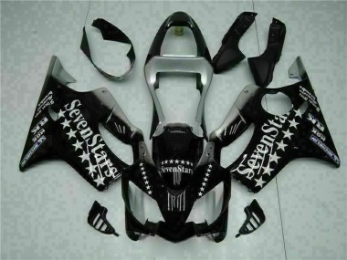 Preto Branco SevenStarss Carenagem CBR 600 F4i 2001-2003