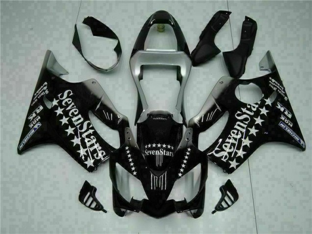 Preto Branco SevenStarss Carenagem CBR 600 F4i 2001-2003