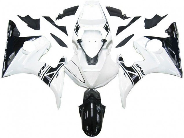 Preto Branco Tribal Carenagem R6 2003-2005 Preto Branco Tribal Carenagem R6 2003-2005