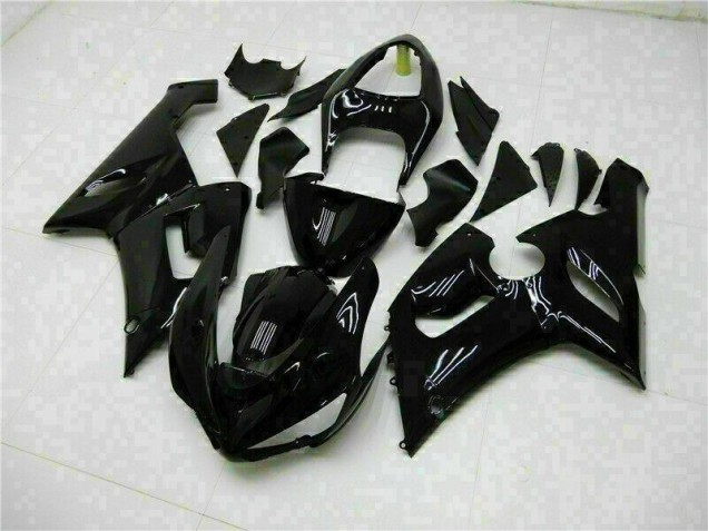 Preto Brilhante Kit Carenagem ZX6R 2005-2006