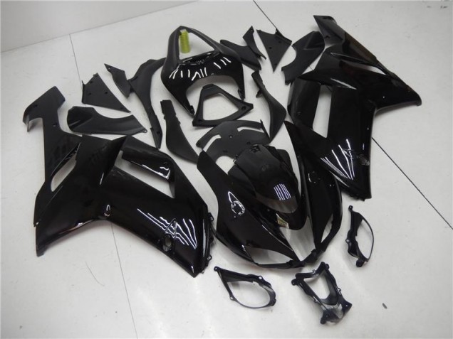 Preto Brilhante Kits Carenagem ZX6R 2007-2008 Preto Brilhante Kits Carenagem ZX6R 2007-2008