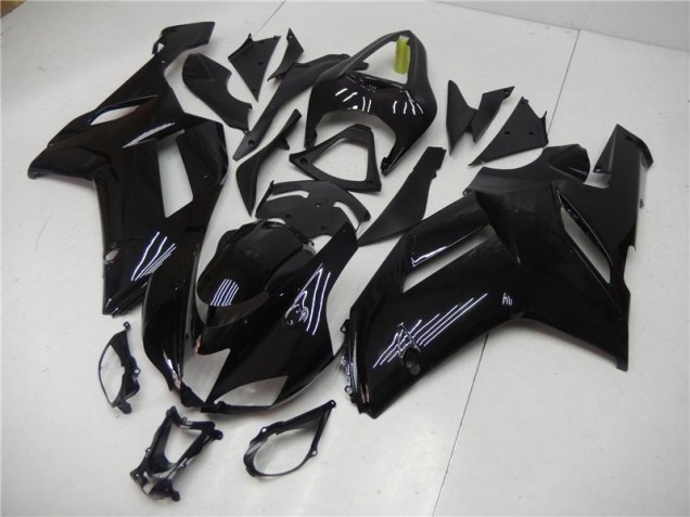 Preto Brilhante Kits Carenagem ZX6R 2007-2008 Preto Brilhante Kits Carenagem ZX6R 2007-2008