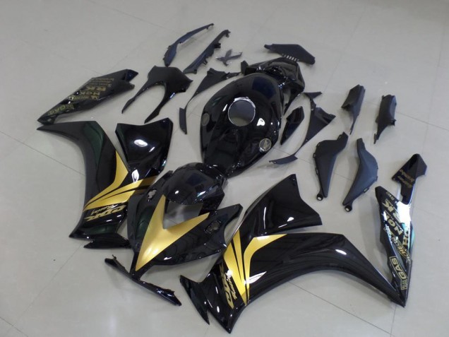 Preto Brilhante Ouro Adesivo Carenagem CBR 1000RR 2012-2016 Preto Brilhante Ouro Adesivo Carenagem CBR 1000RR 2012-2016