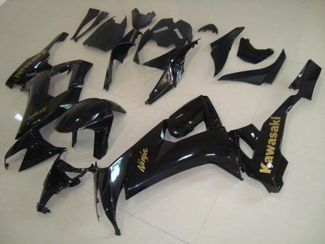 Preto Brilhante & Ouro Adesivo Carenagem ZX10R 2008-2010