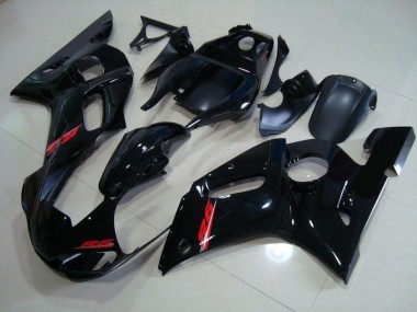 Preto Brilhante Vermelho Decalques Carenagem & Plástico R6 1998-2002