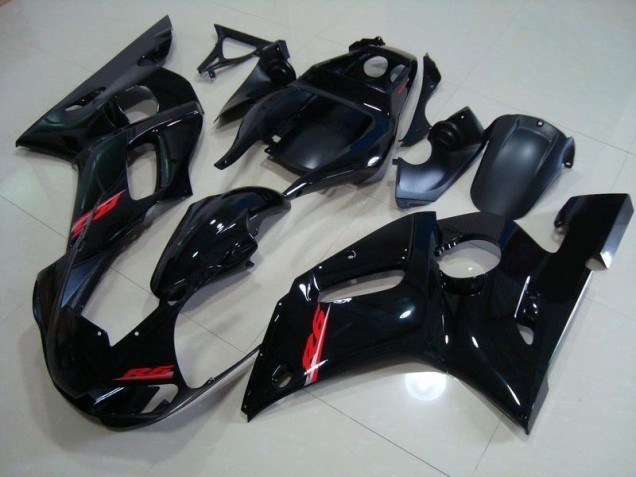 Preto Brilhante Vermelho Decalques Carenagem & Plástico R6 1998-2002