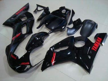 Preto Brilhante Vermelho Decalques Kit Carenagem R6 1998-2002