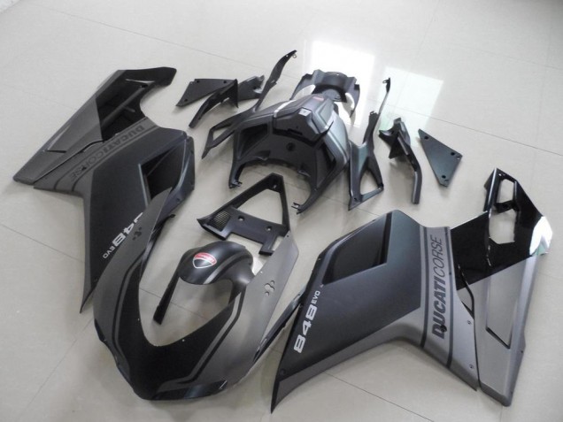 Preto Carenagem Ducati 848 1098 1198 2007-2014 Preto Carenagem Ducati 848 1098 1198 2007-2014