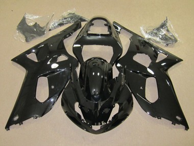 Preto Carenagem GSXR 600 K1 K2 K3 2001-2003