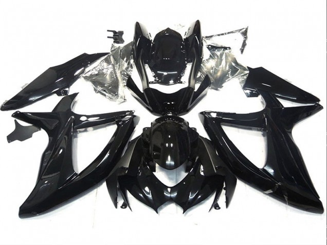 Preto Carenagem GSXR 750 K8 2008-2010 Preto Carenagem GSXR 750 K8 2008-2010
