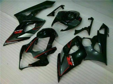 Preto Carenagem & Plástico GSXR 1000 K5 2005-2006