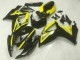 Preto Carenagem & Plástico GSXR 600 / 750 K6 2006-2007