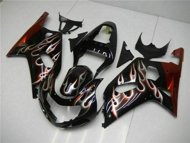 Preto Carroçaria GSXR 600 / 750 K1 K2 K3 2001-2003 Preto Carroçaria GSXR 600 / 750 K1 K2 K3 2001-2003