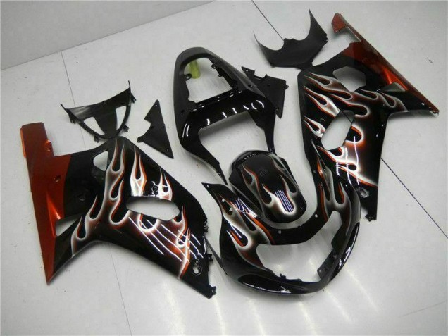 Preto Carroçaria GSXR 600 / 750 K1 K2 K3 2001-2003 Preto Carroçaria GSXR 600 / 750 K1 K2 K3 2001-2003