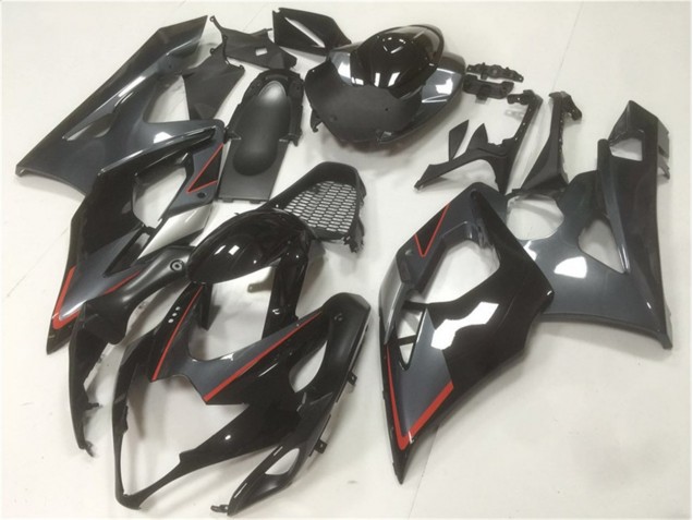 Preto Cinzento Carenagem GSXR 1000 K5 2005-2006 Preto Cinzento Carenagem GSXR 1000 K5 2005-2006