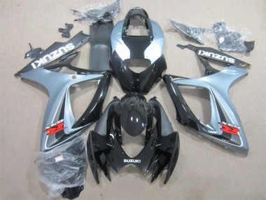 Preto Cinzento Carenagem GSXR 600 K6 2006-2007