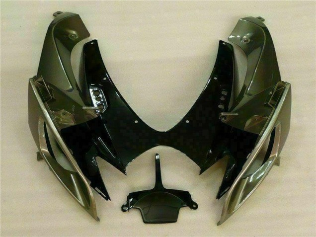 Preto Cinzento Kit Carenagem GSXR 600 / 750 K6 2006-2007