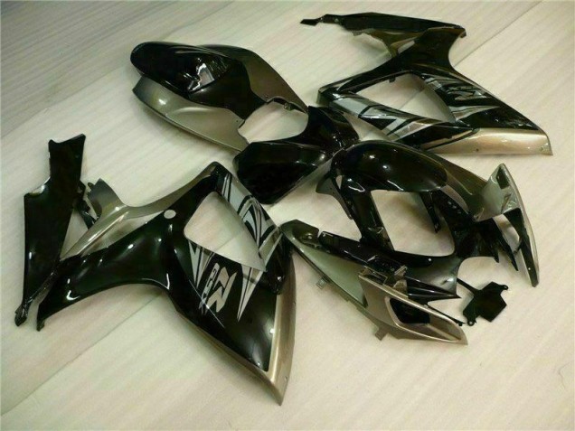 Preto Cinzento Kits Carenagem GSXR 600 / 750 K6 2006-2007 Preto Cinzento Kits Carenagem GSXR 600 / 750 K6 2006-2007