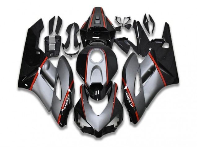 Preto Cinzento Vermelho Carenagem CBR 1000RR 2008-2011 Preto Cinzento Vermelho Carenagem CBR 1000RR 2008-2011
