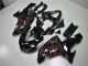 Preto Cinzento Vermelho Carenagem ZX10R 2008-2010 Preto Cinzento Vermelho Carenagem ZX10R 2008-2010