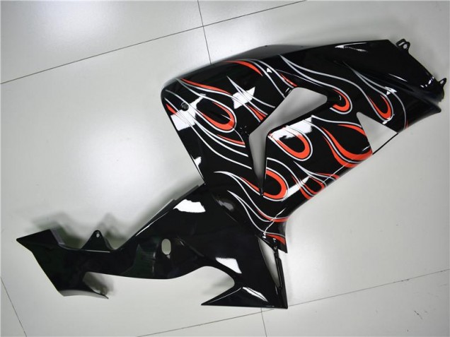 Preto Cinzento Vermelho Carenagem ZX10R 2008-2010 Preto Cinzento Vermelho Carenagem ZX10R 2008-2010