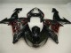 Preto Cinzento Vermelho Carenagem ZX10R 2008-2010 Preto Cinzento Vermelho Carenagem ZX10R 2008-2010