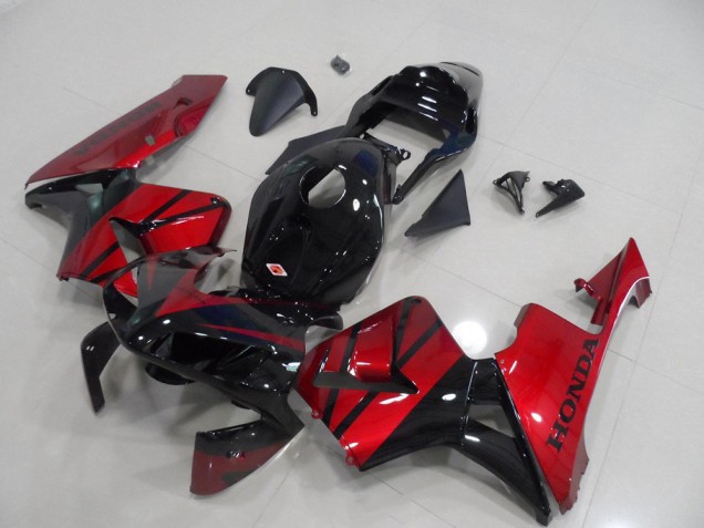 Preto Doce Vermelho Carenagem CBR 600RR 2003-2004 Preto Doce Vermelho Carenagem CBR 600RR 2003-2004